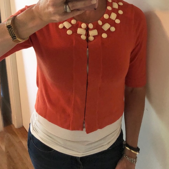 Banana Republic Sweaters - Banana Republic Embellished Cropped Cardigan